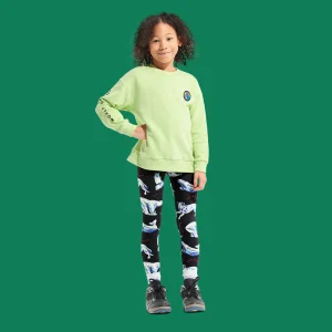 Sweatshirt badge Planète pour enfants en Coton Bio