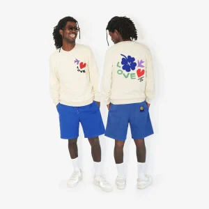 Sweatshirt imprimé "Symboles" en coton bio pour adultes