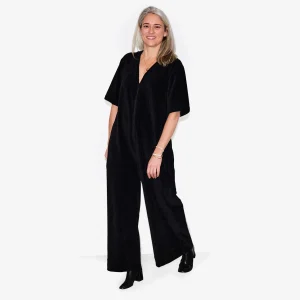 Combinaison noire W.O.P pour adultes en maille velours