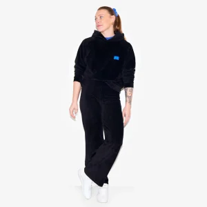Pantalon velours noir et bleu W.O.P pour adultes