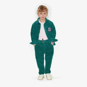 Chemise verte velours côtelé  "W.O.P" pour enfants