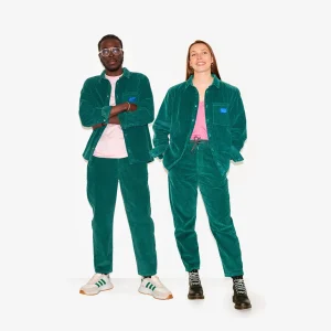 Pantalon vert en velours côtelé "W.O.P" pour adultes