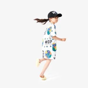 Robe imprimé All Over "Planètes" pour enfants en Coton Bio