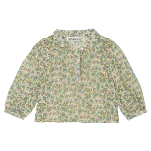 Blouse - Velours mini fleurs