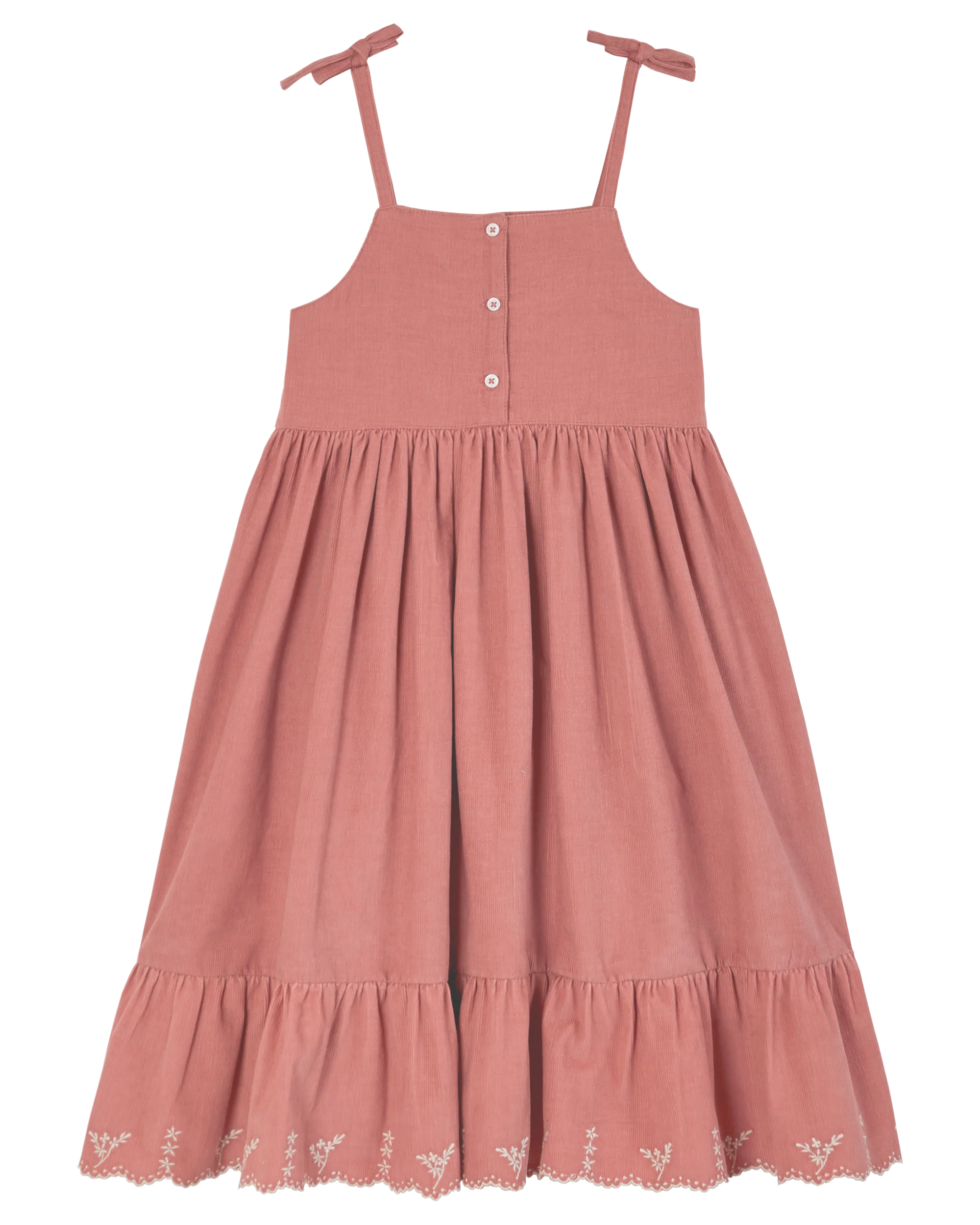 Robe - Bretelles Velours flamingo – Image 9