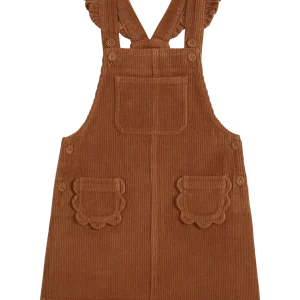 Robe - Fleurs Velours macadamia