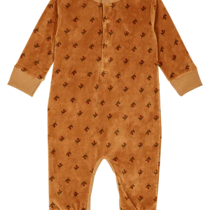 Combinaison - Jonquille velours caramel