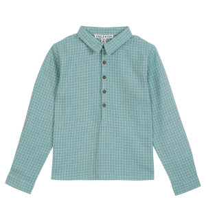 Kurta - Carreaux félicie céladon