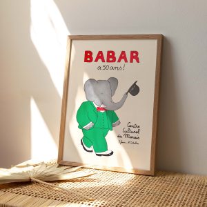 Poster Babar a 50 ans - 30x40