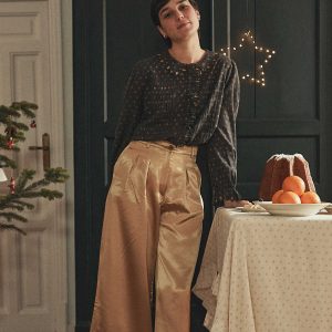 Blouse - Motifs dorés bitume