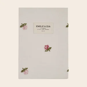 Cahier - Écru roses brodées