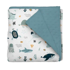 Couverture de minky - Sous les vents alizés