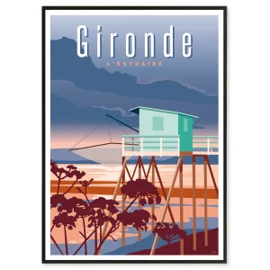 Affiche la Gironde l'Estuaire