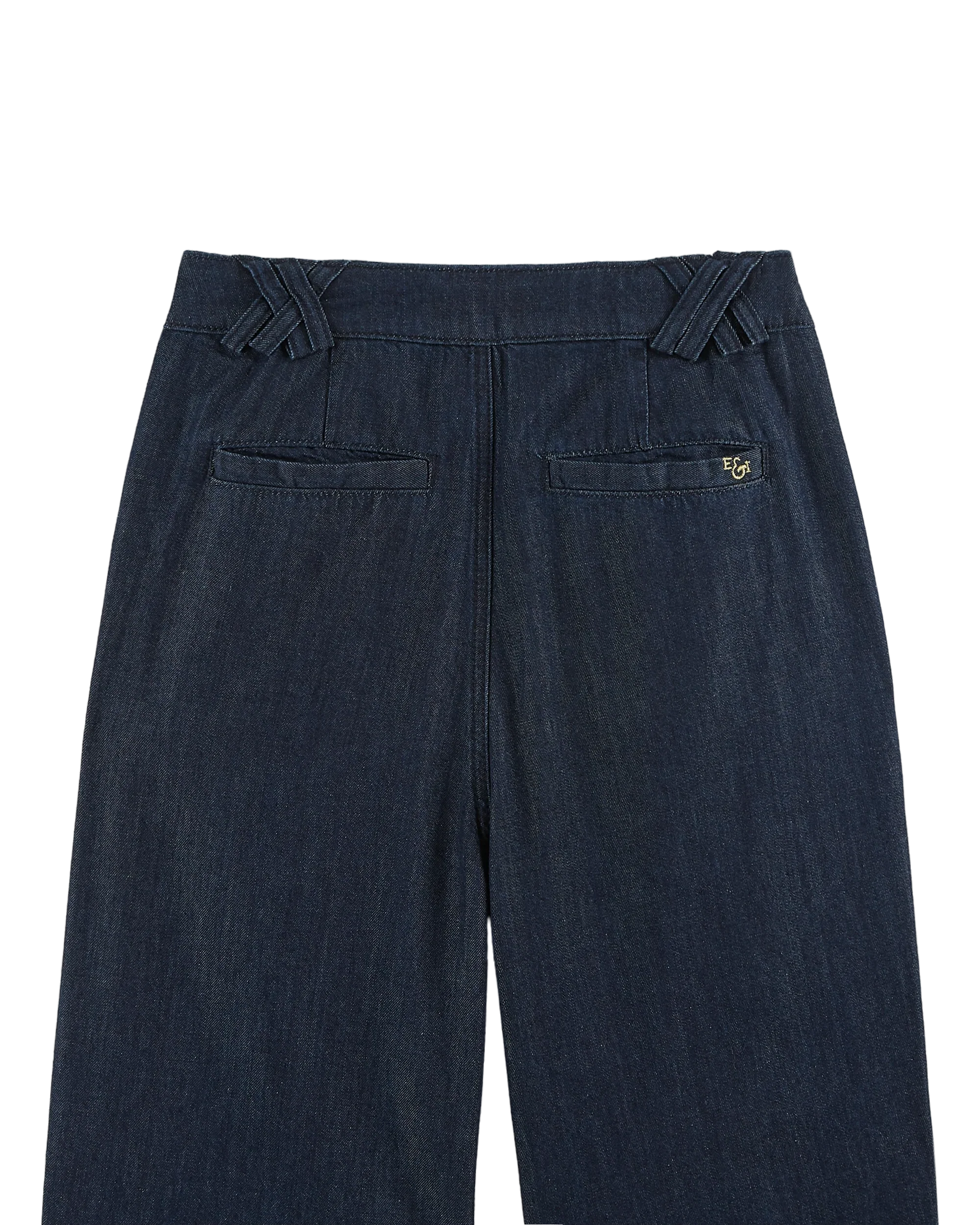 Pantalon - Carotte denim bleu foncé – Image 7