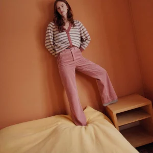Pantalon - Wide Velours blush