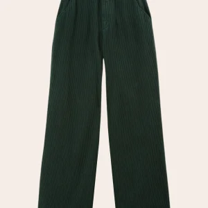 Pantalon - Velours cotelé vert forêt