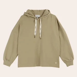 Sweat à capuche - Coton bio kaki