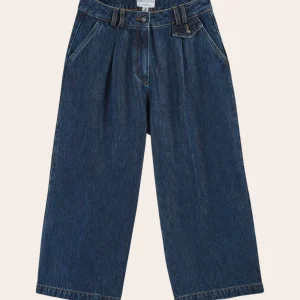 Pantalon - Midi 3/4 denim bleu