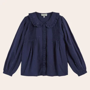 Blouse - Volanté mukesh navy