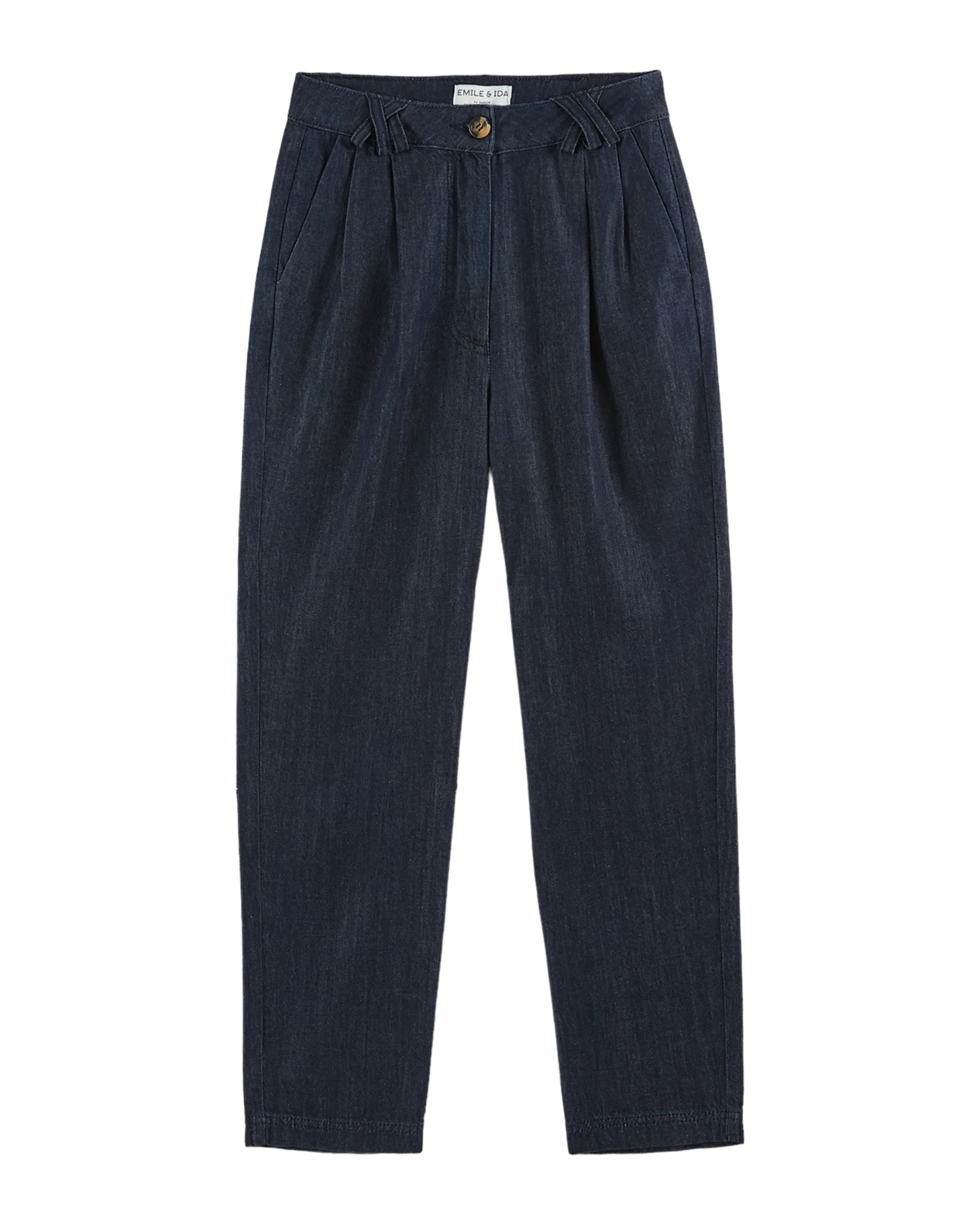 Pantalon - Carotte denim bleu foncé – Image 2