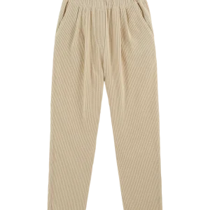 Pantalon - Carotte velours brioche
