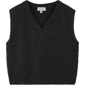 Pull sans manches - Laine bleu minuit