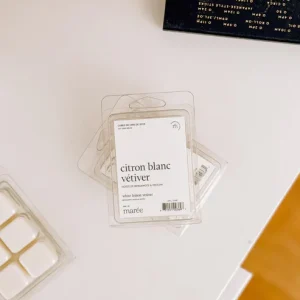 CUBES DE CIRE DE SOYA POUR DIFFUSEUR - Citron blanc vétiver