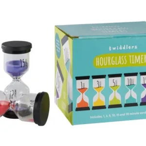 6 sabliers avec temps de minuterie différente selon activités