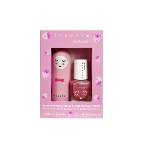 COFFRET DUO VERNIS BAUME FRAISE - INUWET