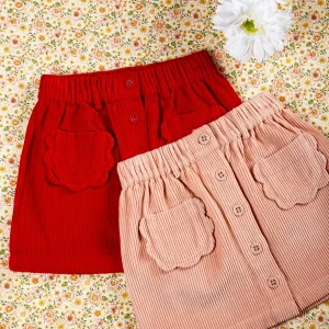Jupe - Velours rouge