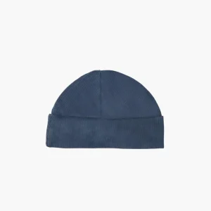 Babies – bonnet Tico en milleraies bleu foncé