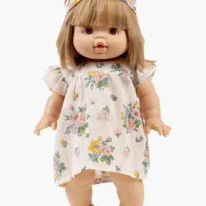 Robe Ida et son headband Printemps Emile et Ida pour poupée