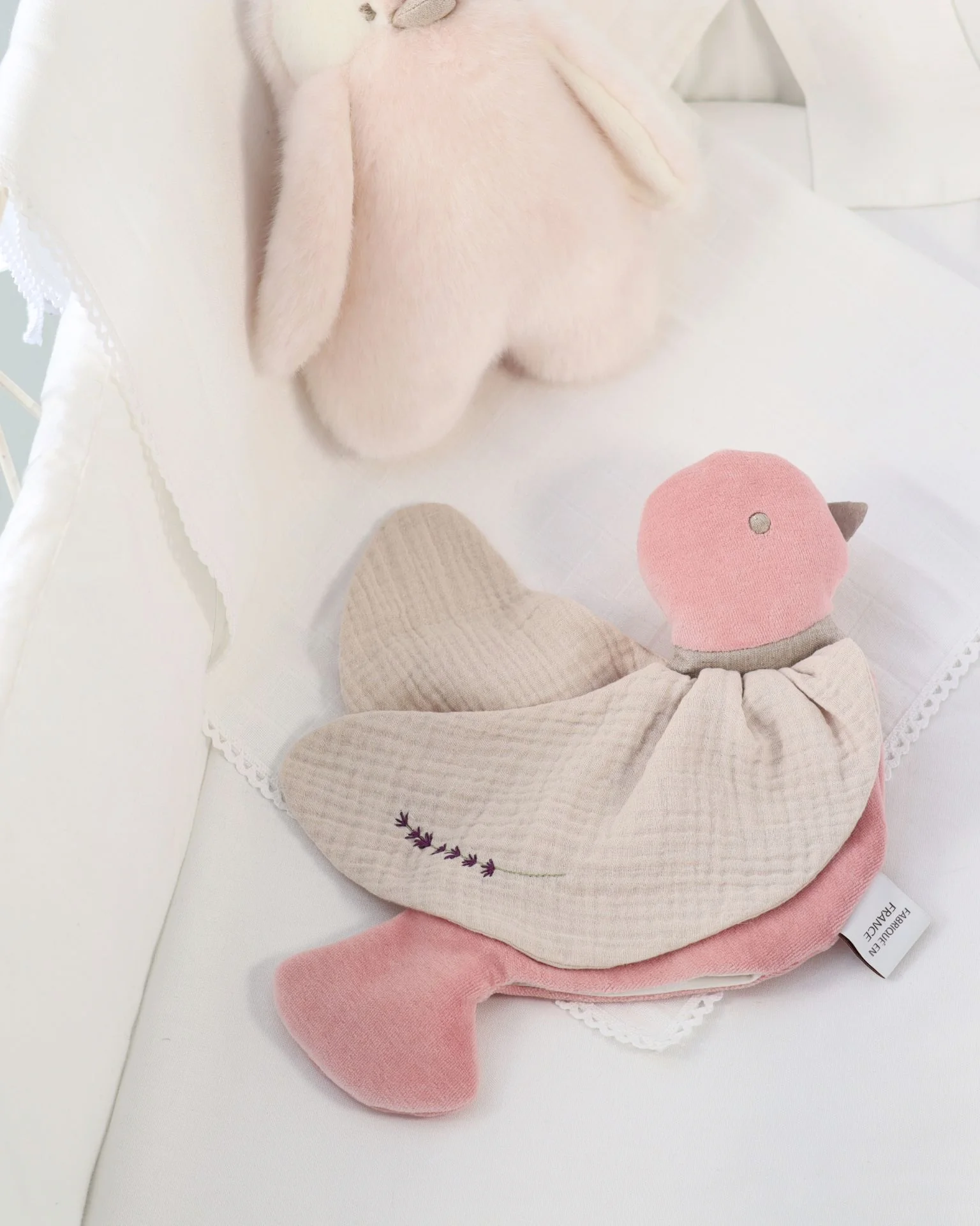 Doudou Oiseau Lavande Rose – Image 2