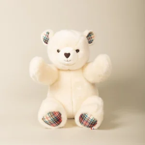 Peluche Petit Ours Robert Beige Ecossais