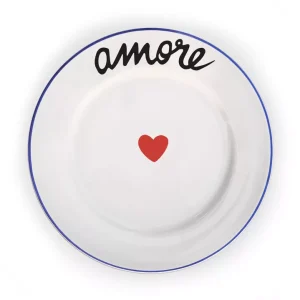 Assiette "la Famille s'éclate" - Pied de Poule