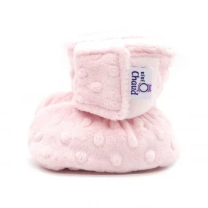 Pantoufles à velcro - Rose bébé