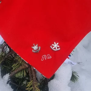 Peluche personnalisée rouge & blanc – Petit Champion